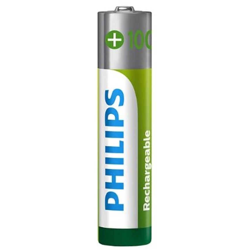 Philips R03B4RTU10/10 - 4 kpl Uudelleenladattava akku AAA NiMH/1,2V/1000 mAh