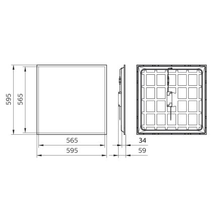 Philips - Riippuva LED-kattopaneeli LED/34W/230V 4000K UGR&lt;22 IP40