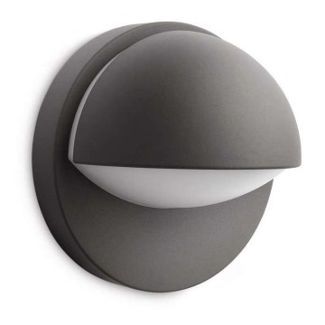 Philips - Seinävalo ulkokäyttöön JUNE 1xE27/12W/230V IP44 antrasiitti