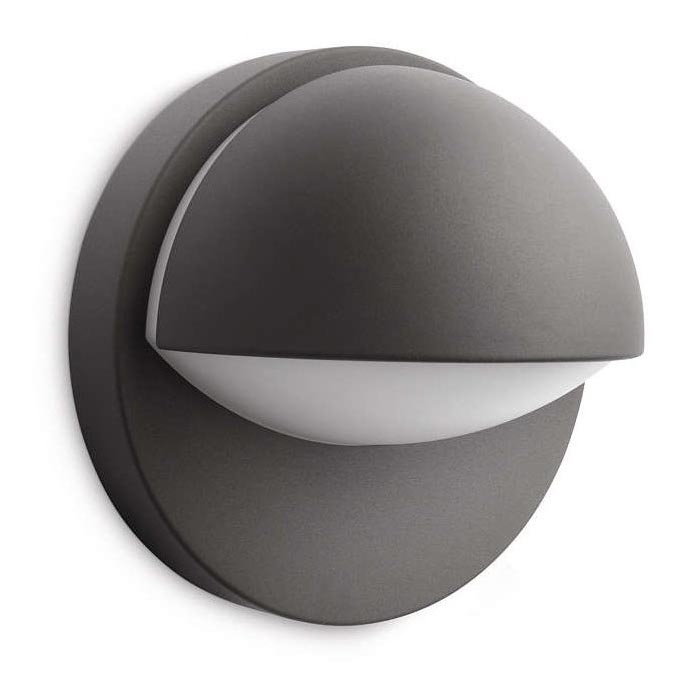 Philips - Seinävalo ulkokäyttöön JUNE 1xE27/12W/230V IP44 antrasiitti
