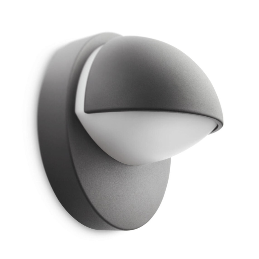 Philips - Seinävalo ulkokäyttöön JUNE 1xE27/12W/230V IP44 antrasiitti