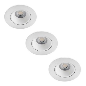Philips - SET 3x LED Himmennettävä upotettava kylpyhuonevalaisin ABROSA LED/9W/230V IP44