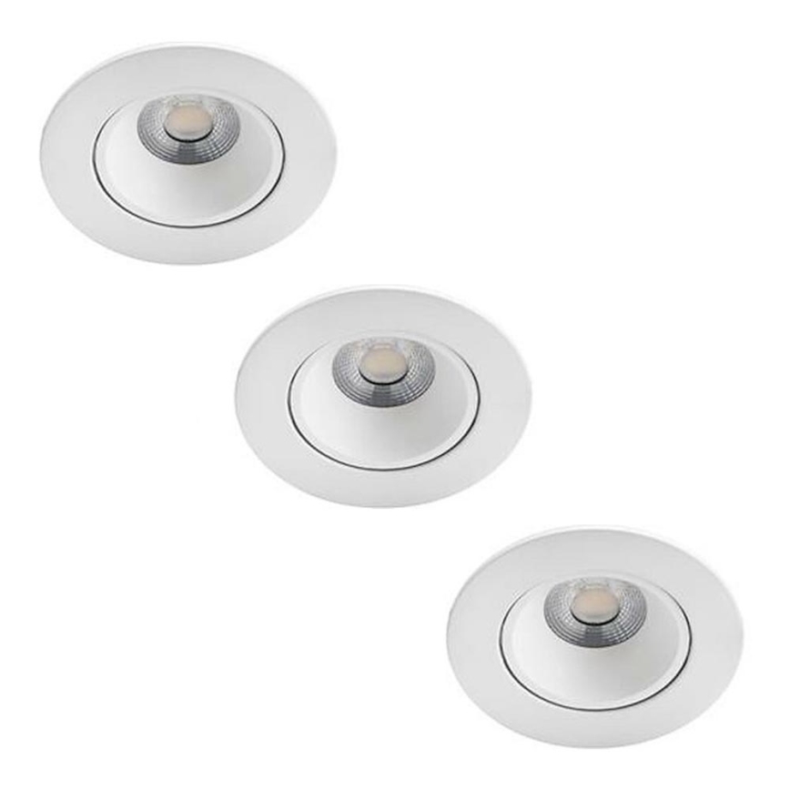 Philips - SET 3x LED Himmennettävä upotettava kylpyhuonevalaisin ABROSA LED/9W/230V IP44