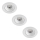 Philips - SET 3x LED Himmennettävä upotettava kylpyhuonevalaisin ABROSA LED/9W/230V IP44