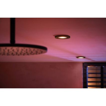 Philips -SET 3x LED RGBW Himmennettävä upotettu kylpyhuonevalaisin Sävy XAMENTO 1xGU10/5,7W/230V 2200-6500K IP44