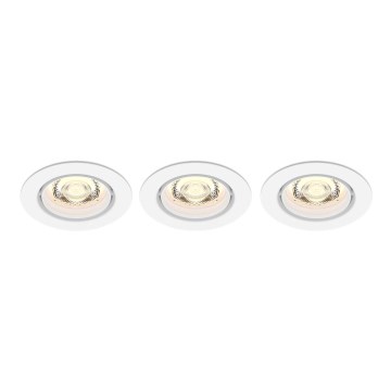 Philips -SET 3xLED Himmennettävä upotettava valo IMPALA Lämmin hehku LED/6W/230V