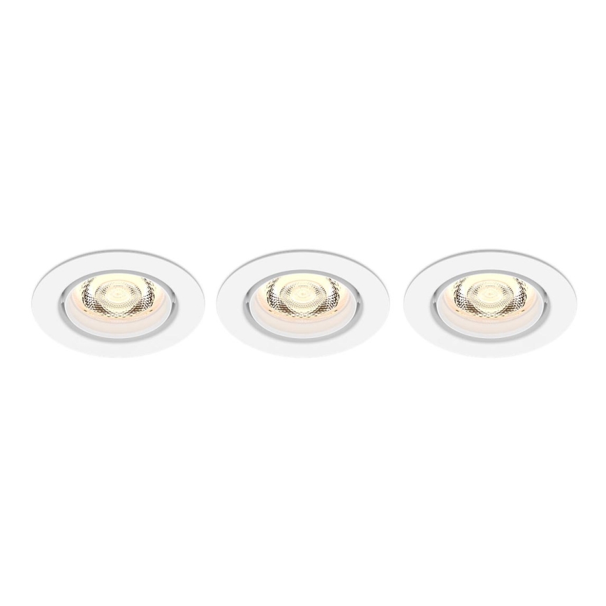Philips -SET 3xLED Himmennettävä upotettava valo IMPALA Lämmin hehku LED/6W/230V