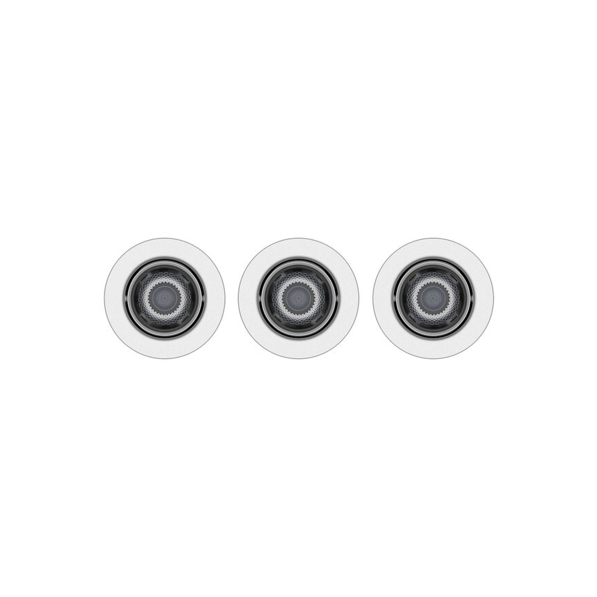 Philips -SET 3xLED Himmennettävä upotettava valo IMPALA Lämmin hehku LED/6W/230V