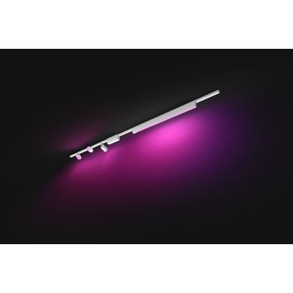 Philips - SET 4x LED RGB Himmennettävä valo kiskojärjestelmään Hue PERIFO LED RGB/44,6W/230V 2000-6500K