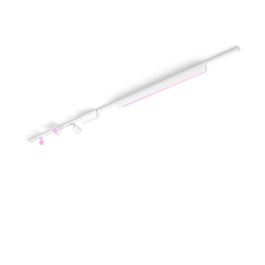 Philips - SET 4x LED RGB Himmennettävä valo kiskojärjestelmään Hue PERIFO LED RGB/44,6W/230V 2000-6500K