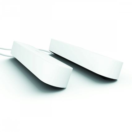 Philips - SETTI 2x LED RGB Himmennettävä pöytävalaisin Hue PLAY LED/6W/230V valkoinen