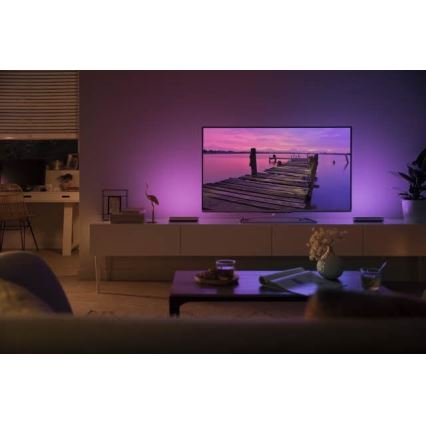 Philips - SETTI 2x LED RGB Himmennettävä pöytävalaisin Hue PLAY LED/6W/230V valkoinen