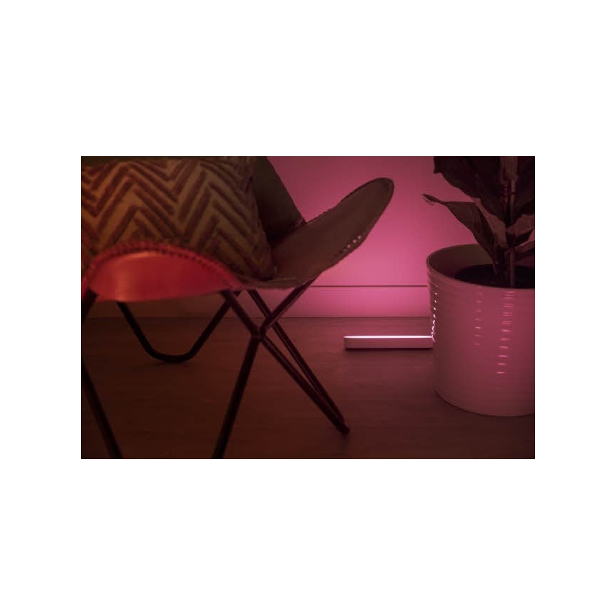 Philips - SETTI 2x LED RGB Himmennettävä pöytävalaisin Hue PLAY LED/6W/230V valkoinen