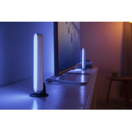 Philips - SETTI 2x LED RGB Himmennettävä pöytävalaisin Hue PLAY LED/6W/230V valkoinen