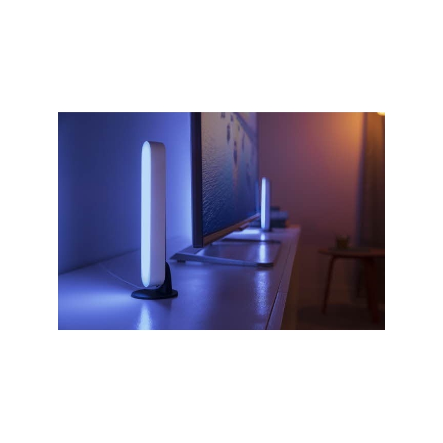 Philips - SETTI 2x LED RGB Himmennettävä pöytävalaisin Hue PLAY LED/6W/230V valkoinen