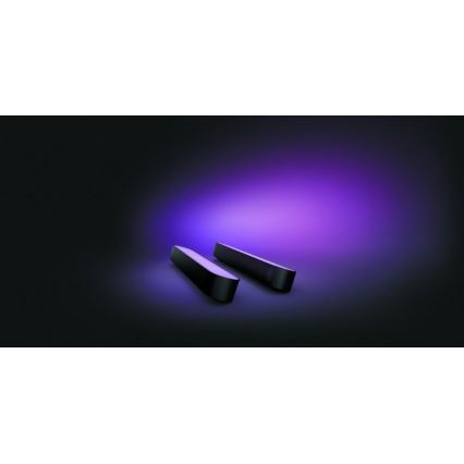 Philips - SETTI 2x LED RGB Himmennettävä pöytävalaisin Hue PLAY DUAL PACK White And Color Ambiance LED/6W/230V