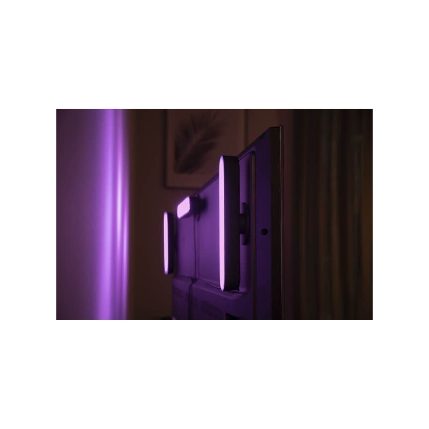 Philips - SETTI 2x LED RGB Himmennettävä pöytävalaisin Hue PLAY DUAL PACK White And Color Ambiance LED/6W/230V