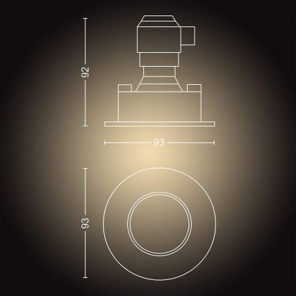 Philips - SETTI 3x Himmennettävä LED-valaisin kylpyhuoneeseen Hue ADORE 1xGU10/5W/230V IP44 + Kauko-ohjaus