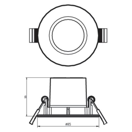 Philips - SETTI 3x Himmennettävä LED-valaisin kylpyhuoneeseen DIVE 1xLED/5,5W/230V IP65