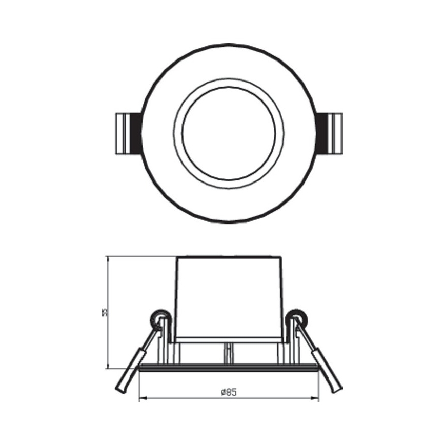Philips - SETTI 3x Himmennettävä LED-valaisin kylpyhuoneeseen DIVE 1xLED/5,5W/230V IP65