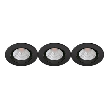 Philips - SETTI 3x Himmennettävä riippuva LED-kattovalaisin SPARKLE LED/5,5W/230V 2700K musta