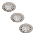 Philips - SETTI 3x Himmennettävä upotettava LED-kattovalaisin LED/5,5W/230V 2700K