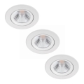 Philips - SETTI 3x Himmennettävä upotettava LED-kattovalaisin LED/5W/230V 2700K