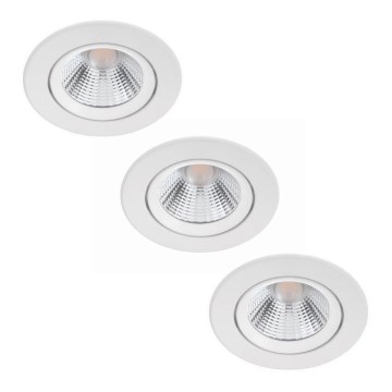 Philips - SETTI 3x Himmennettävä upotettava LED-kattovalaisin LED/5W/230V 2700K
