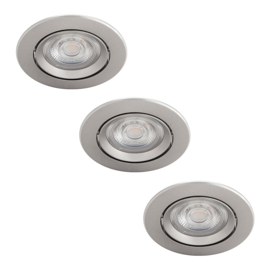 Philips - SETTI 3x Himmennettävä upotettava LED-kattovalaisin LED/5W/230V 2700K