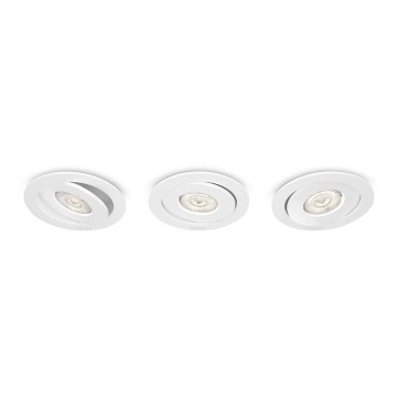 Philips - SETTI 3x LED Himmennettävä upotettava valo/4,5W/230V