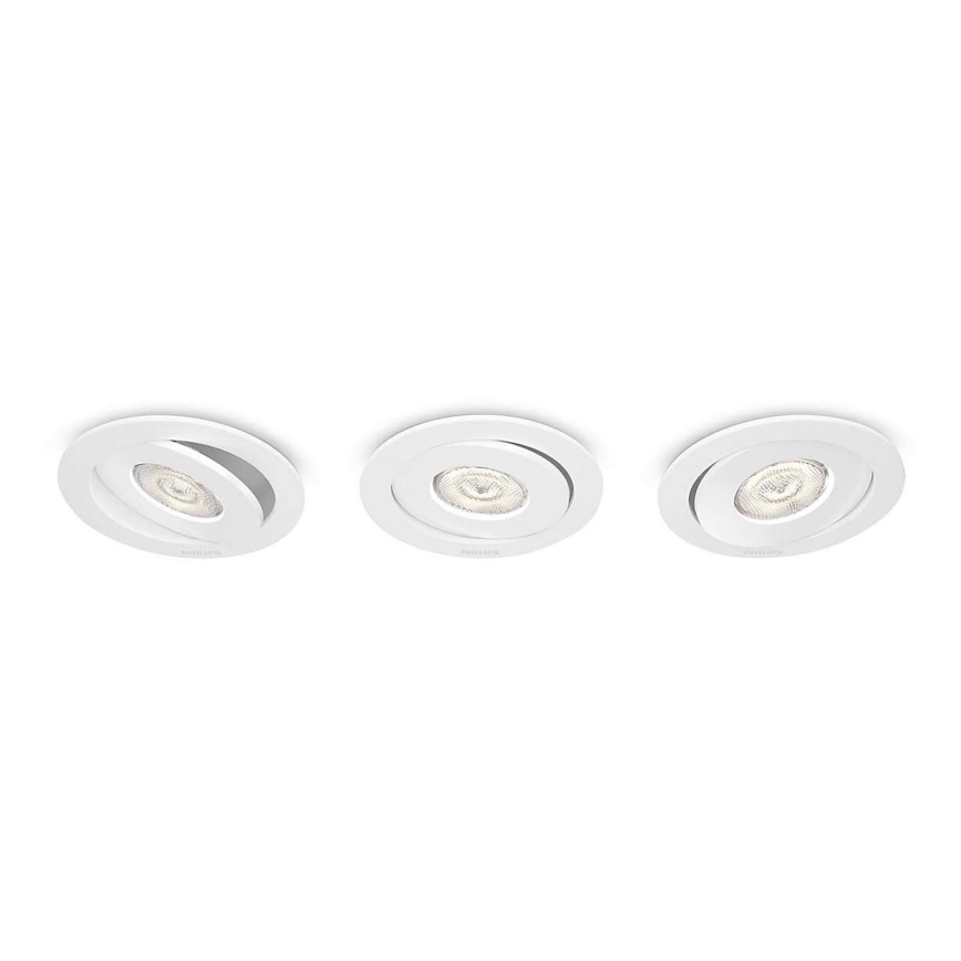 Philips - SETTI 3x LED Himmennettävä upotettava valo/4,5W/230V