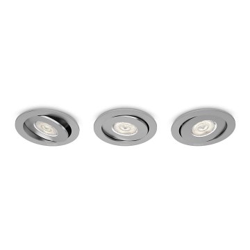 Philips - SETTI 3x LED Himmennettävä upotettava valo/4,5W/230V