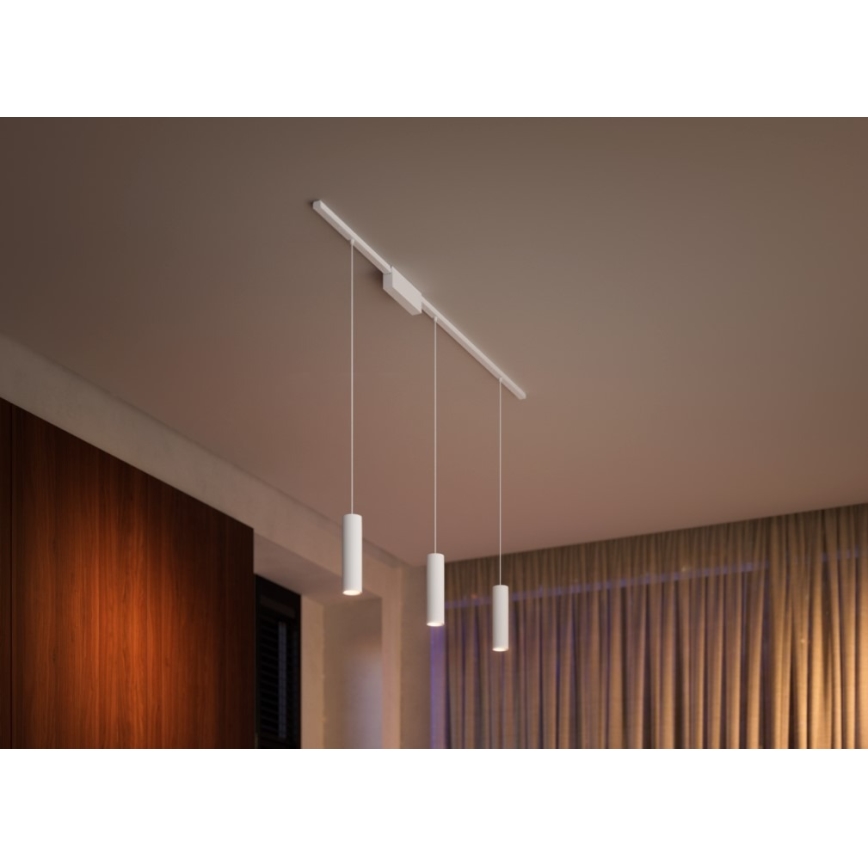 Philips - SETTI 3x LED RGB  Himmennettävä kattokruunu johdossa kiskojärjestelmään Hue PERIFO LED RGB/15,6W/230V 2000-6500K