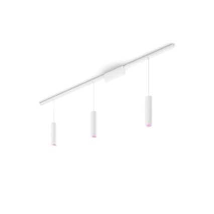 Philips - SETTI 3x LED RGB  Himmennettävä kattokruunu johdossa kiskojärjestelmään Hue PERIFO LED RGB/15,6W/230V 2000-6500K