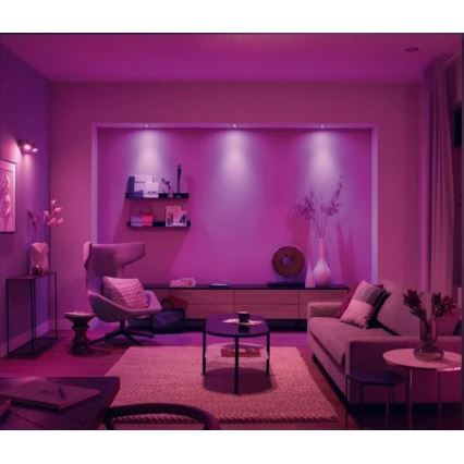 Philips -  SETTI 3x LED RGB Himmennettävä upotettava valo Hue CENTURA 1xGU10/5,7W/230V 2000-6500K