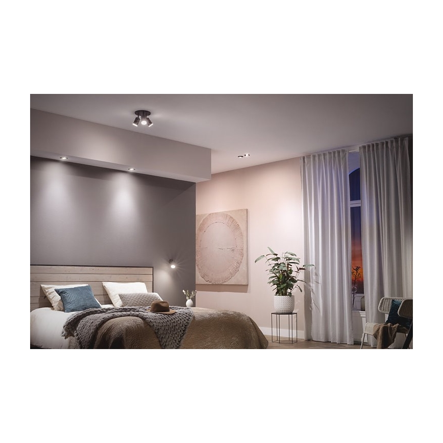 Philips -  SETTI 3x LED RGB Himmennettävä upotettava valo Hue CENTURA 1xGU10/5,7W/230V 2000-6500K