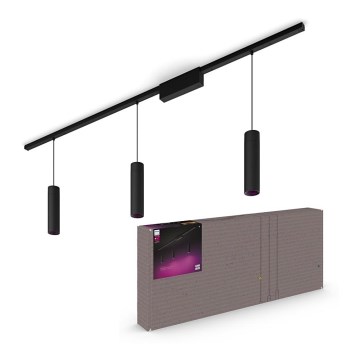 Philips - SETTI 3x LED RGBW Himmennettävä kattokruuu johdossa kiskojärjestelmään Hue PERIFO LED/15,6W/230V 2000-6500K
