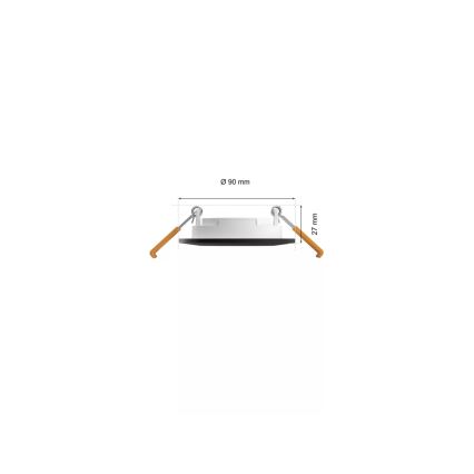Philips - SETTI 3x LED RGBW Himmennettävä kylpyhuoneen kattovalaisin Hue SLIM LED/8,3W/230V IP44 2000-6500K