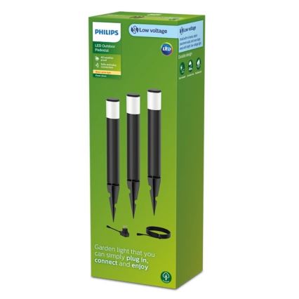 Philips - SETTI 3x LED-ulkolamppu PUREX LED/1,5W/24/230V IP44