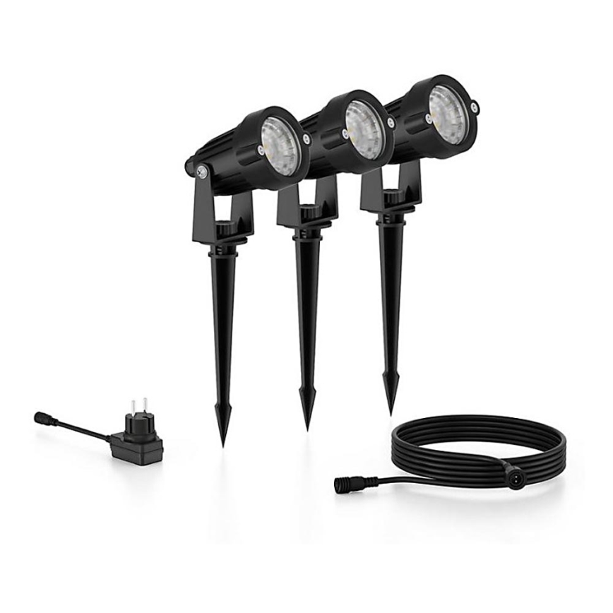 Philips - SETTI 3x LED-ulkovalaisin CASPER LED/1,5W/24/230V IP44