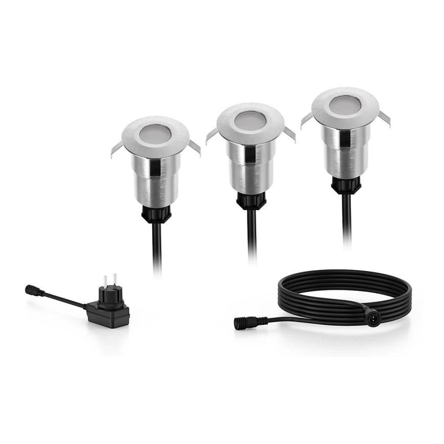 Philips - SETTI 3x LED upotettava ulkovalo SPORE LED/1W/24/230V IP67