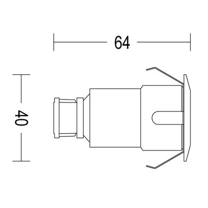 Philips - SETTI 3x LED upotettava ulkovalo SPORE LED/1W/24/230V IP67