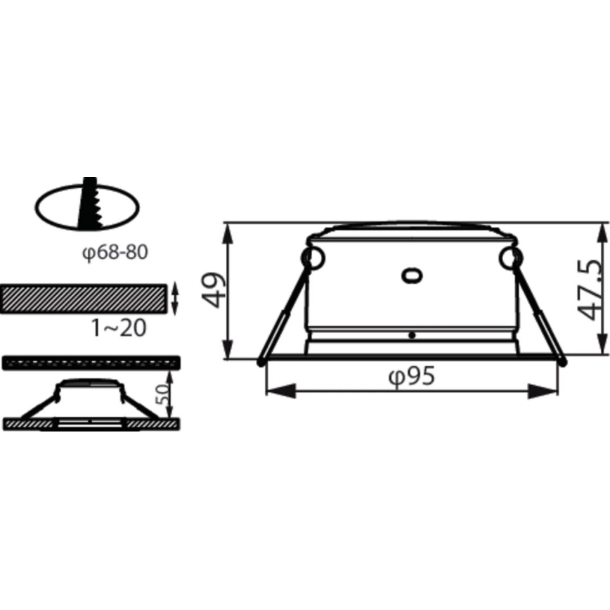 Philips - SETTI 3x LED upotettava valo LED/3,5W/230V 3000K