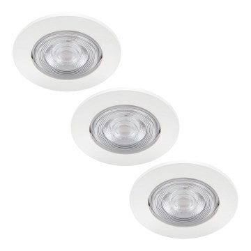 Philips - SETTI 3x Upotettava LED-kattovalaisin LED/4,5W/230V 2700K