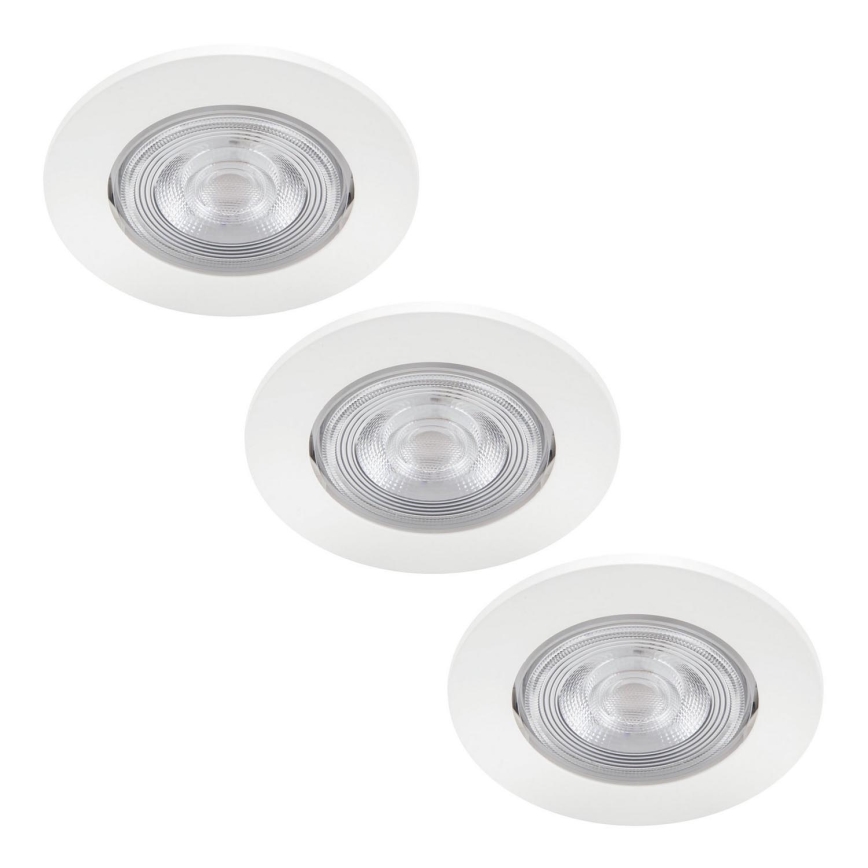 Philips - SETTI 3x Upotettava LED-kattovalaisin LED/4,5W/230V 2700K