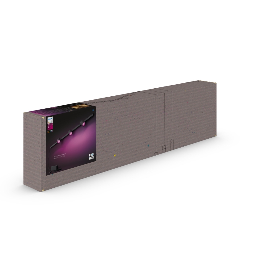 Philips - SETTI 3x LED RGB Himmennettävä valo kiskojärjestelmään Hue PERIFO LED RGB/15,6W/230V 2000-6500K