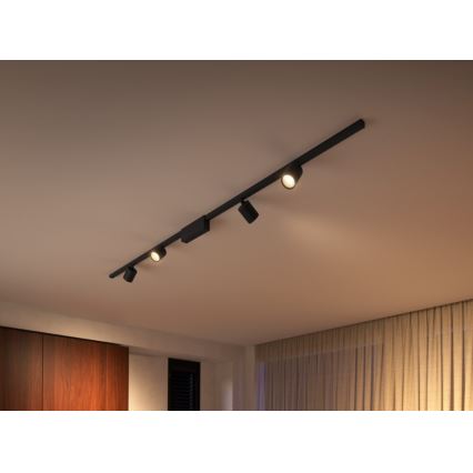 Philips  - SETTI 4xLED RGB Himmennettävä kohdevalo kiskojärjestelmään Hue PERIFO LED/20,8W/230V 2000-6500K