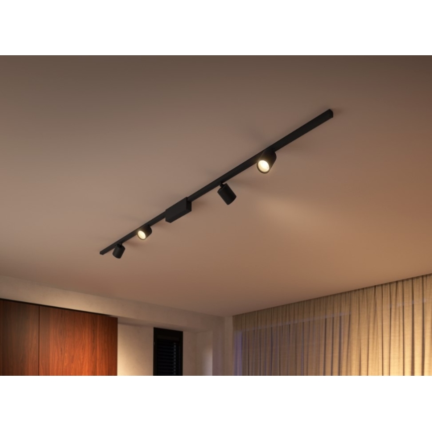 Philips  - SETTI 4xLED RGB Himmennettävä kohdevalo kiskojärjestelmään Hue PERIFO LED/20,8W/230V 2000-6500K