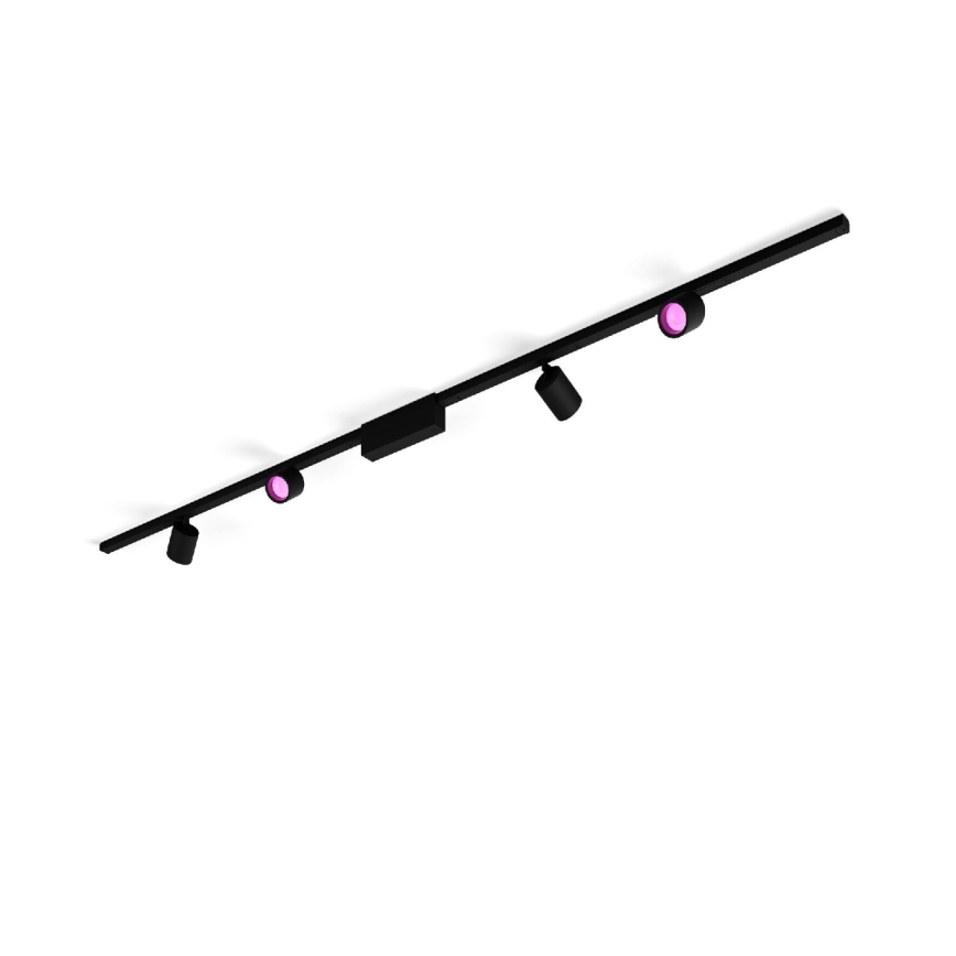 Philips  - SETTI 4xLED RGB Himmennettävä kohdevalo kiskojärjestelmään Hue PERIFO LED/20,8W/230V 2000-6500K