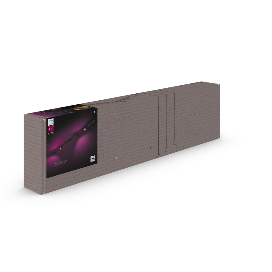 Philips  - SETTI 4xLED RGB Himmennettävä kohdevalo kiskojärjestelmään Hue PERIFO LED/20,8W/230V 2000-6500K